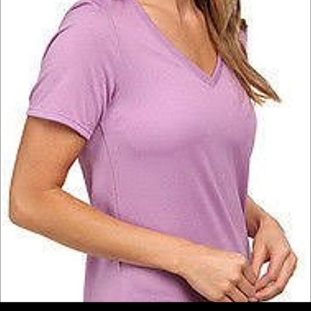 Nike Dri-Fit Lilac V-Neck Tee Shirt XS
